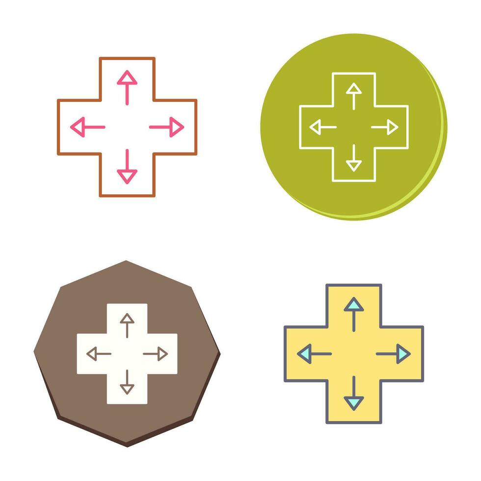Unique Direction Keys Vector Icon