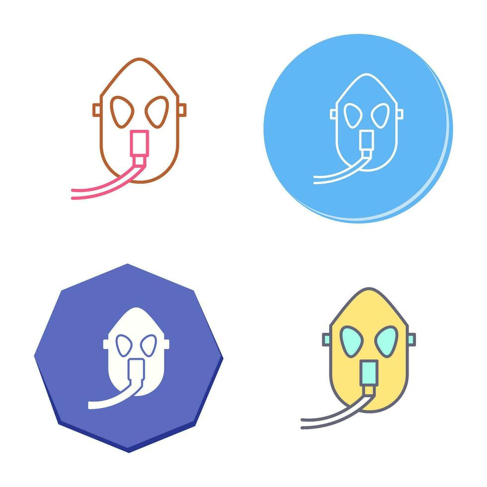 Unique Oxygen Mask Vector Icon