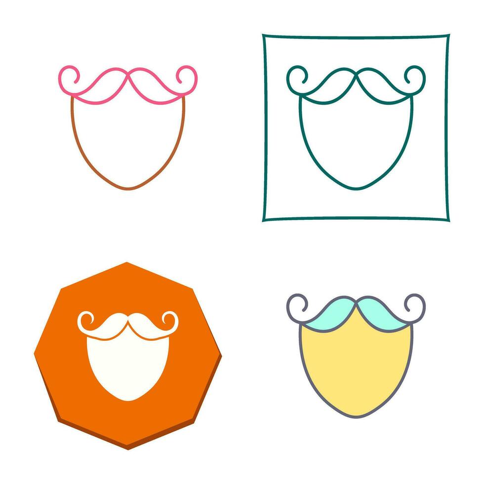 Beard and Moustache Vector Icon