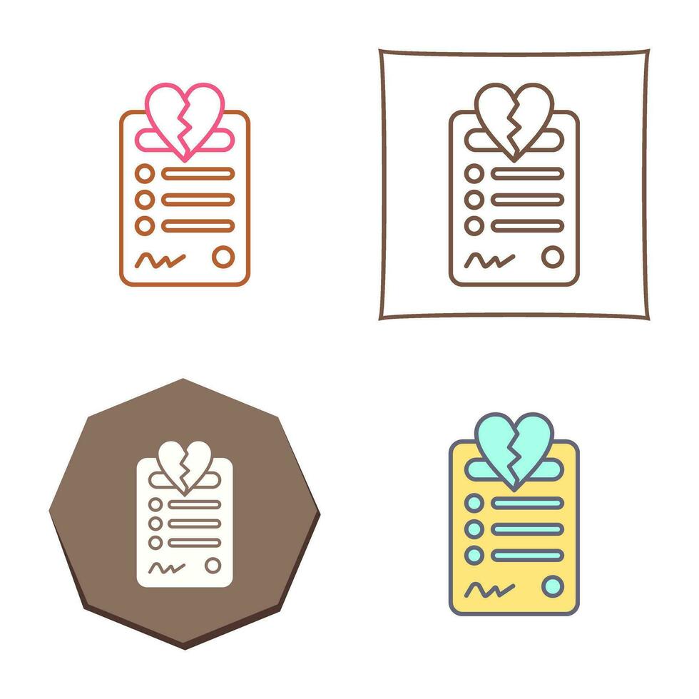 Divorce Vector Icon