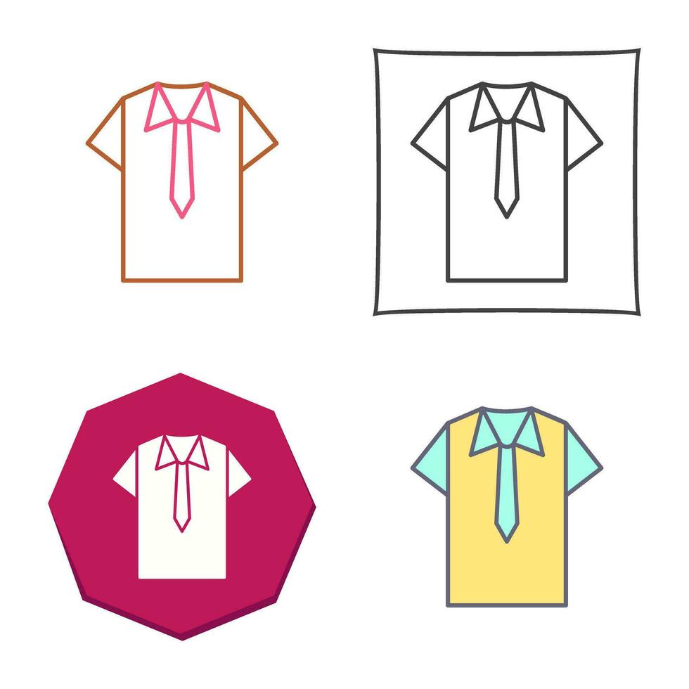 Shirt and Tie Vector Icon