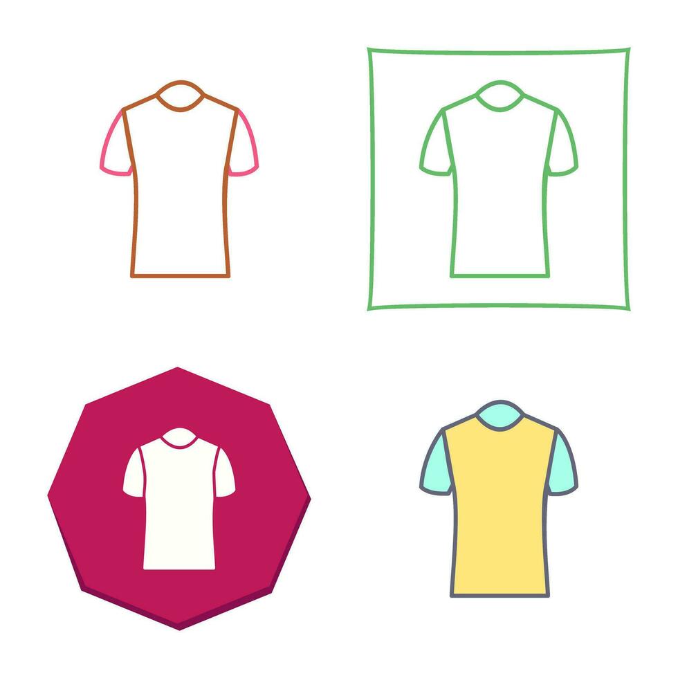 icono de vector de camisa de polo