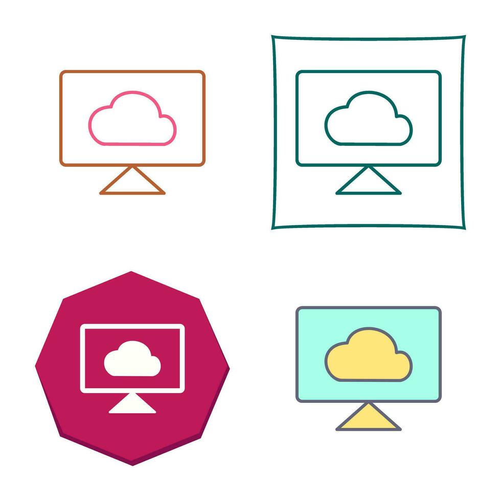 Cloud System Vector Icon