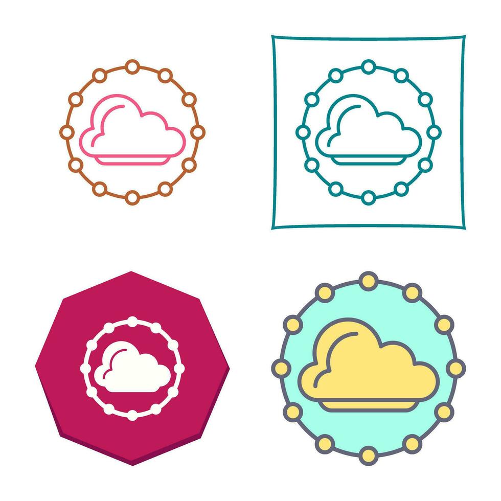 icono de vector de nube