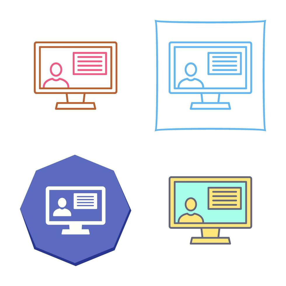 Distance Education Vector Icon