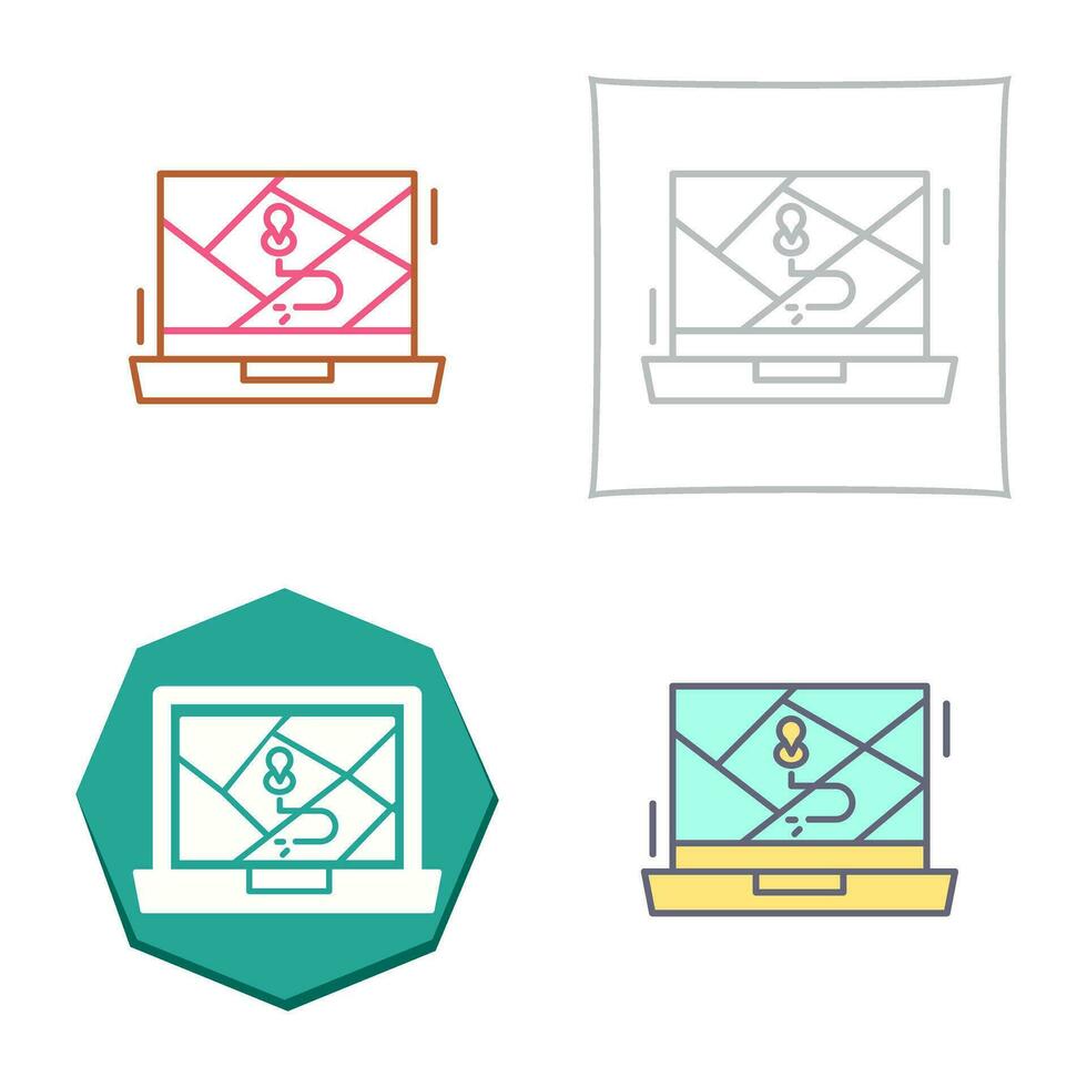 Google Map Vector Icon