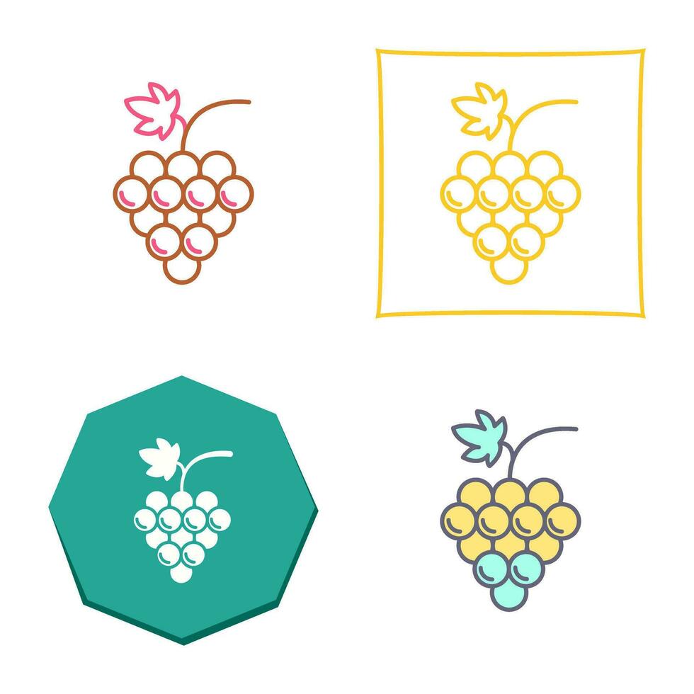 Grapes Vector Icon