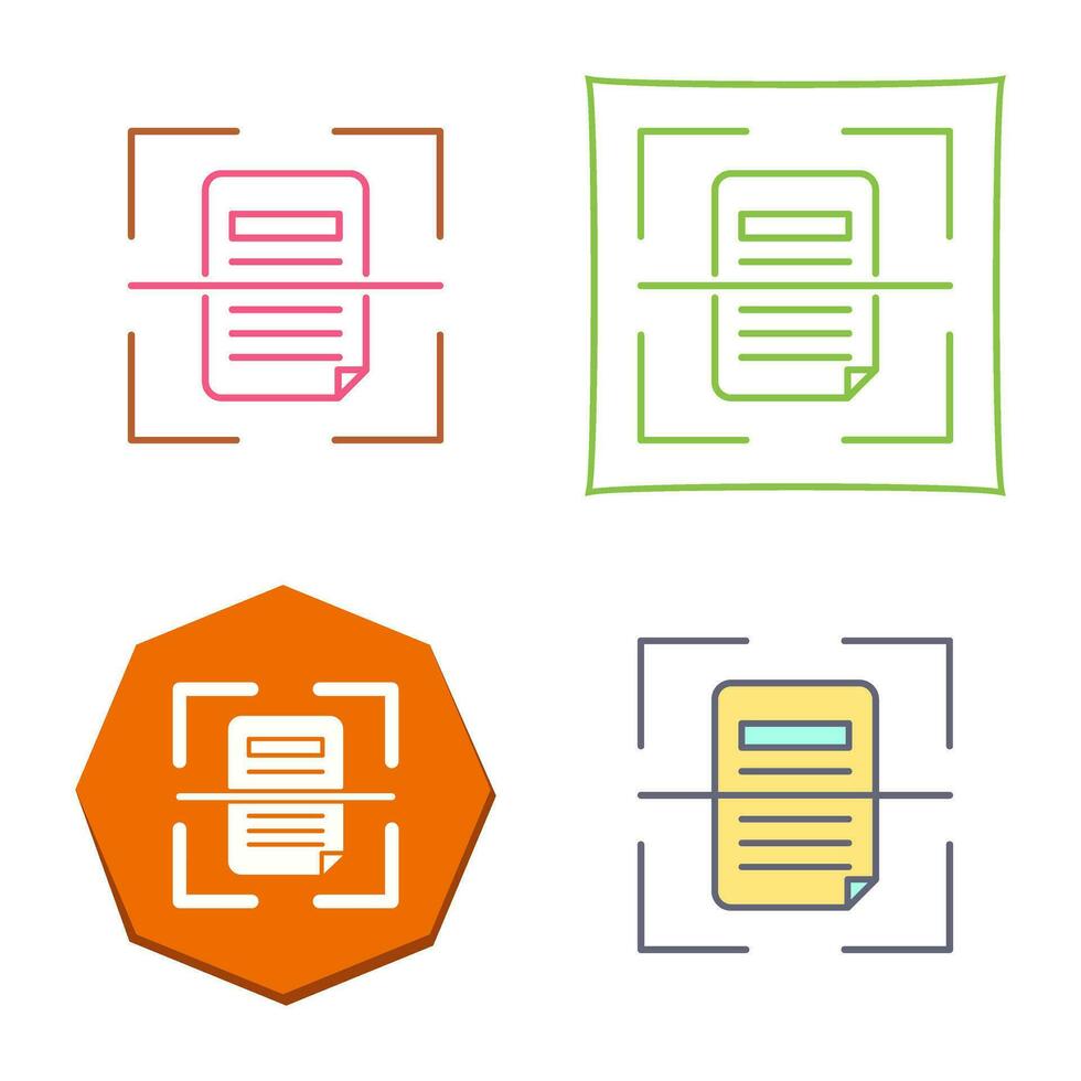 Scan Vector Icon