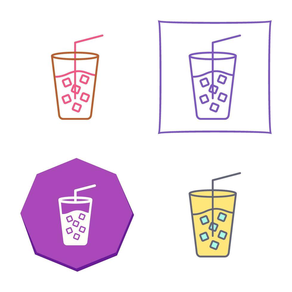 Cold Drink Vector Icon
