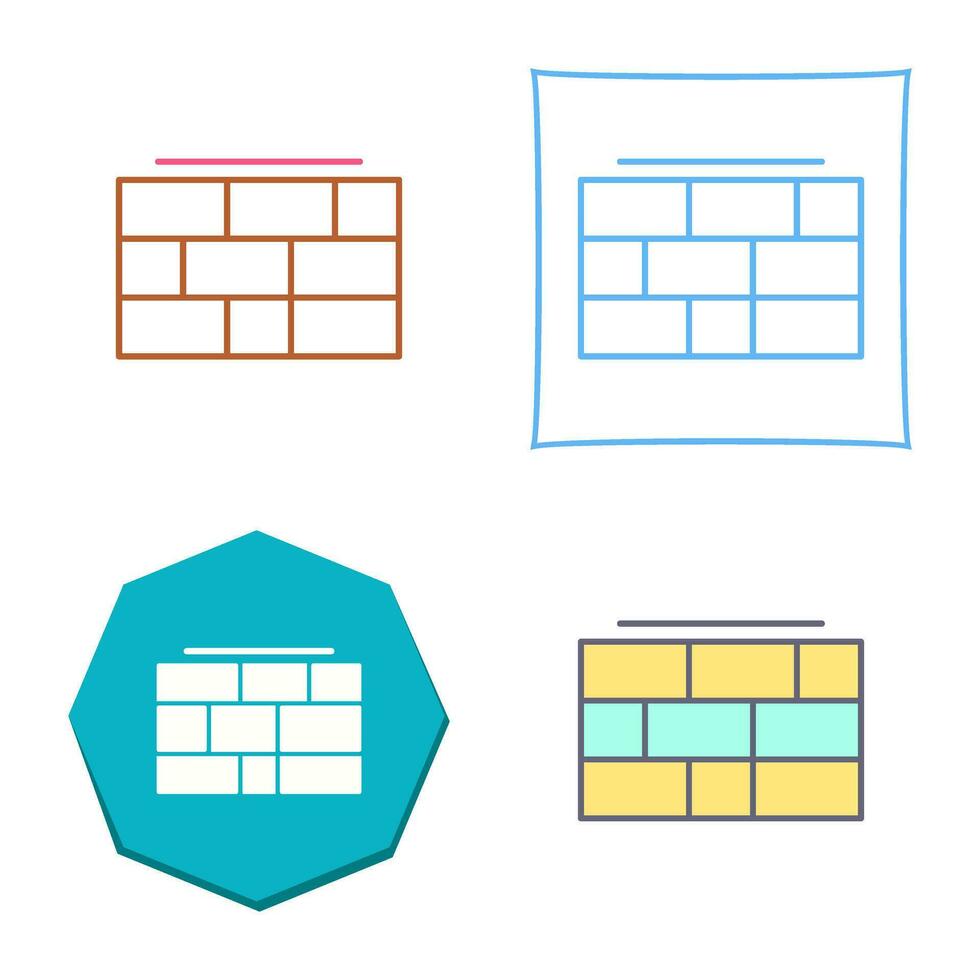 Brick wall Vector Icon