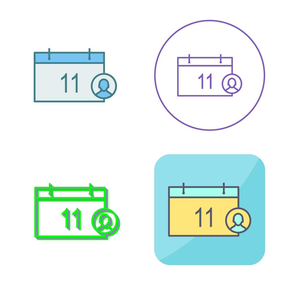 Unique Event Management Vector Icon