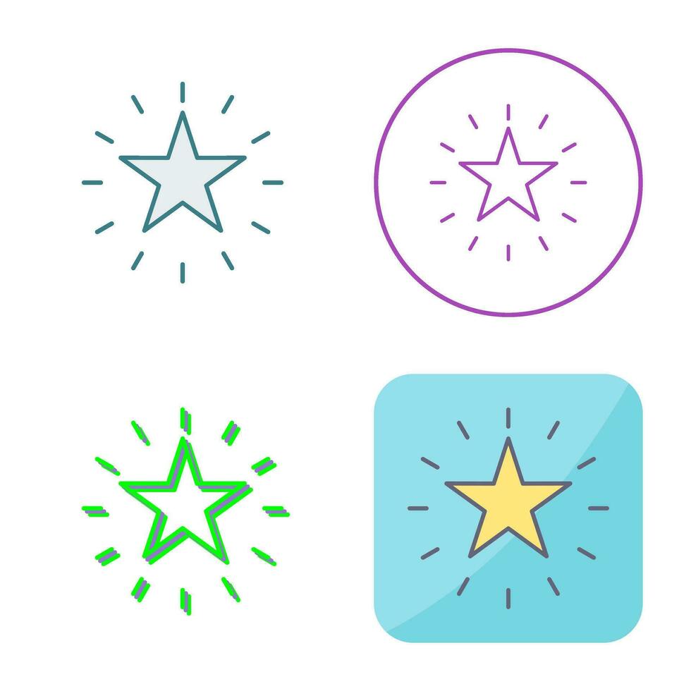 Unique Star Vector Icon