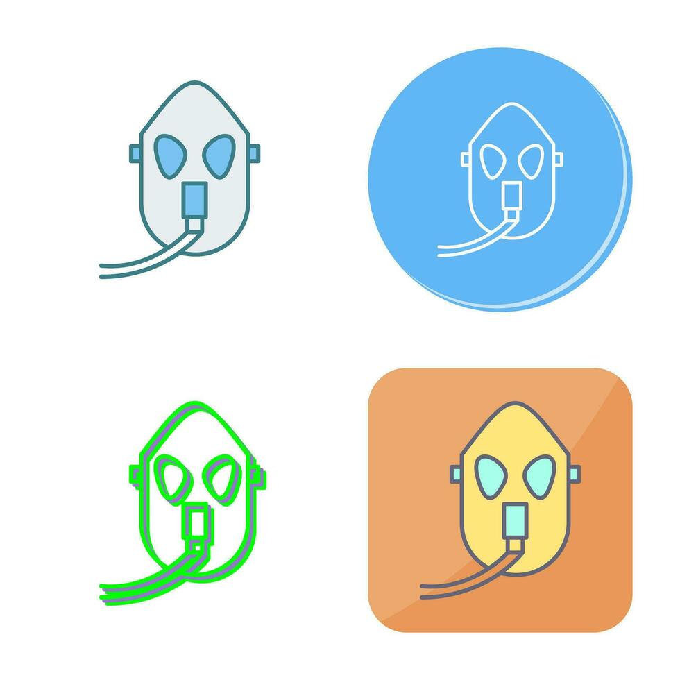 Unique Oxygen Mask Vector Icon