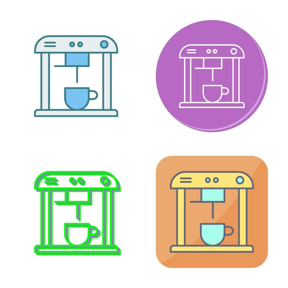 Unique Coffee Machine Vector Icon