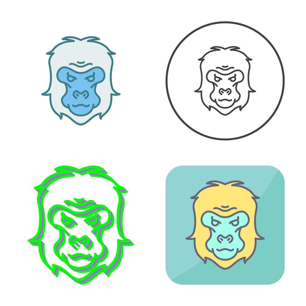 Gorilla Vector Icon