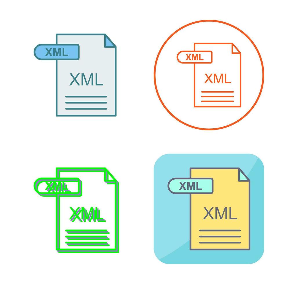 XML Vector Icon