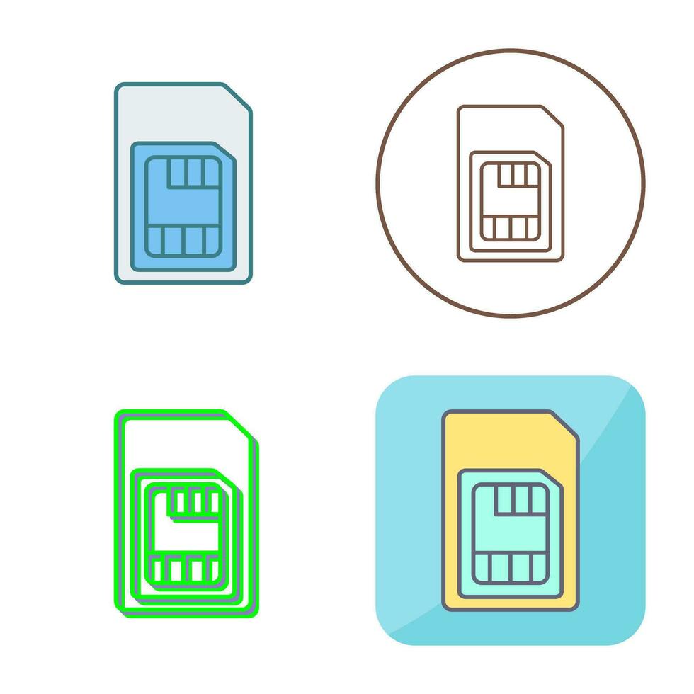 Sim Card Vector Icon