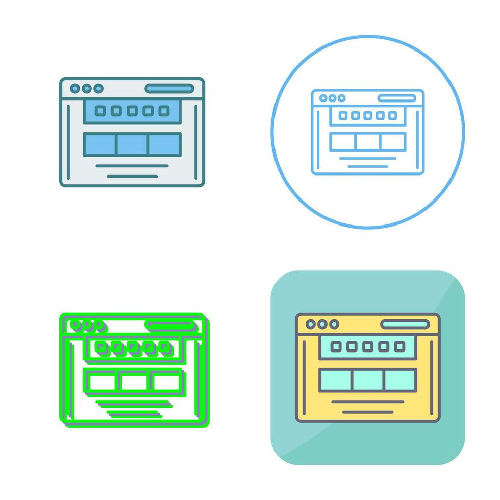 Browser Vector Icon