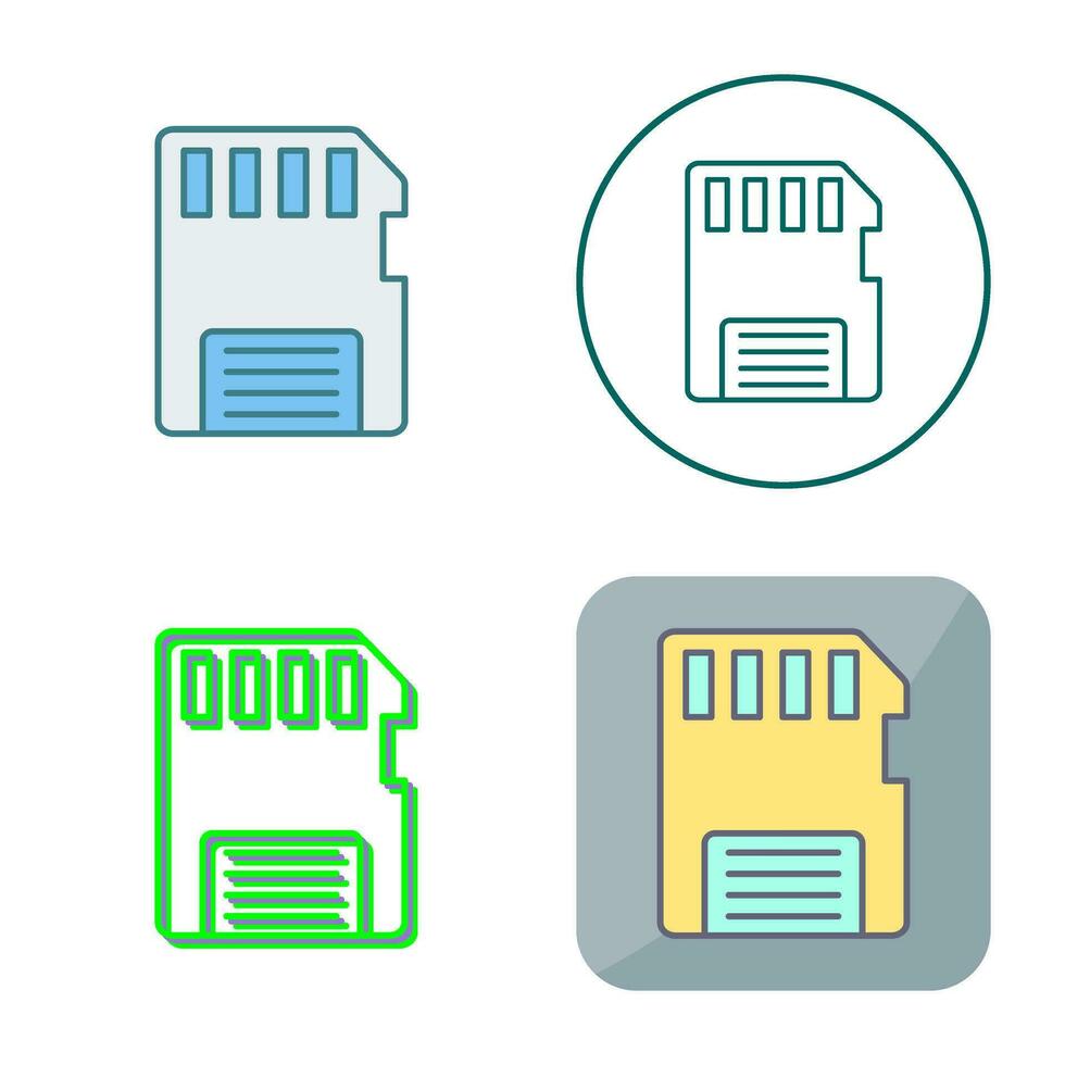 Memory Card Vector Icon