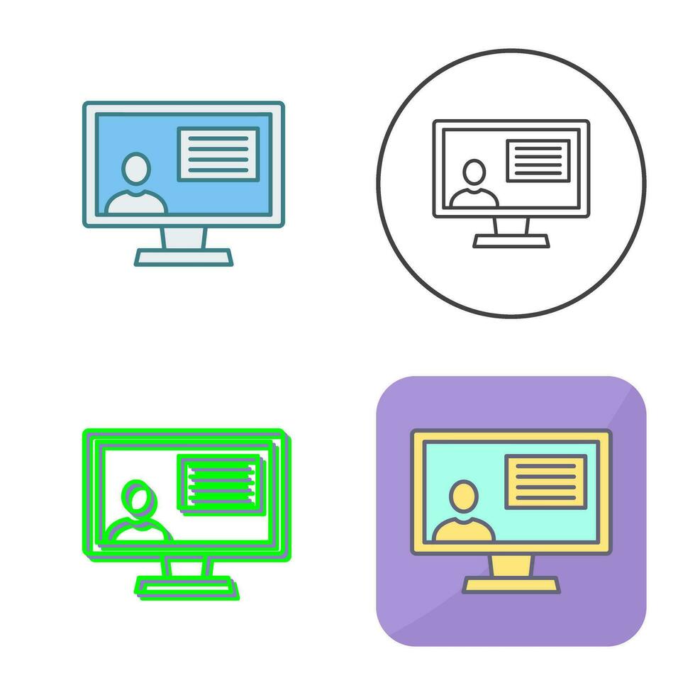 Distance Education Vector Icon