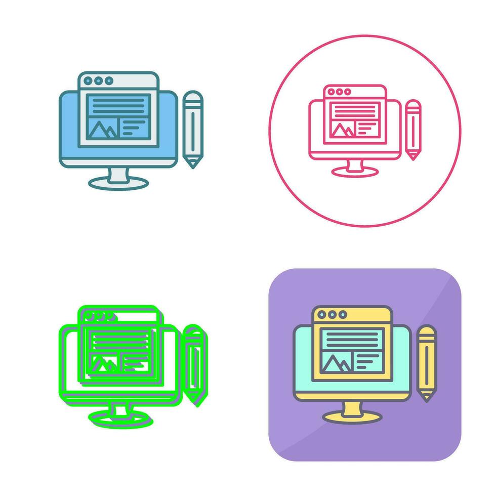 icono de vector de diseño web