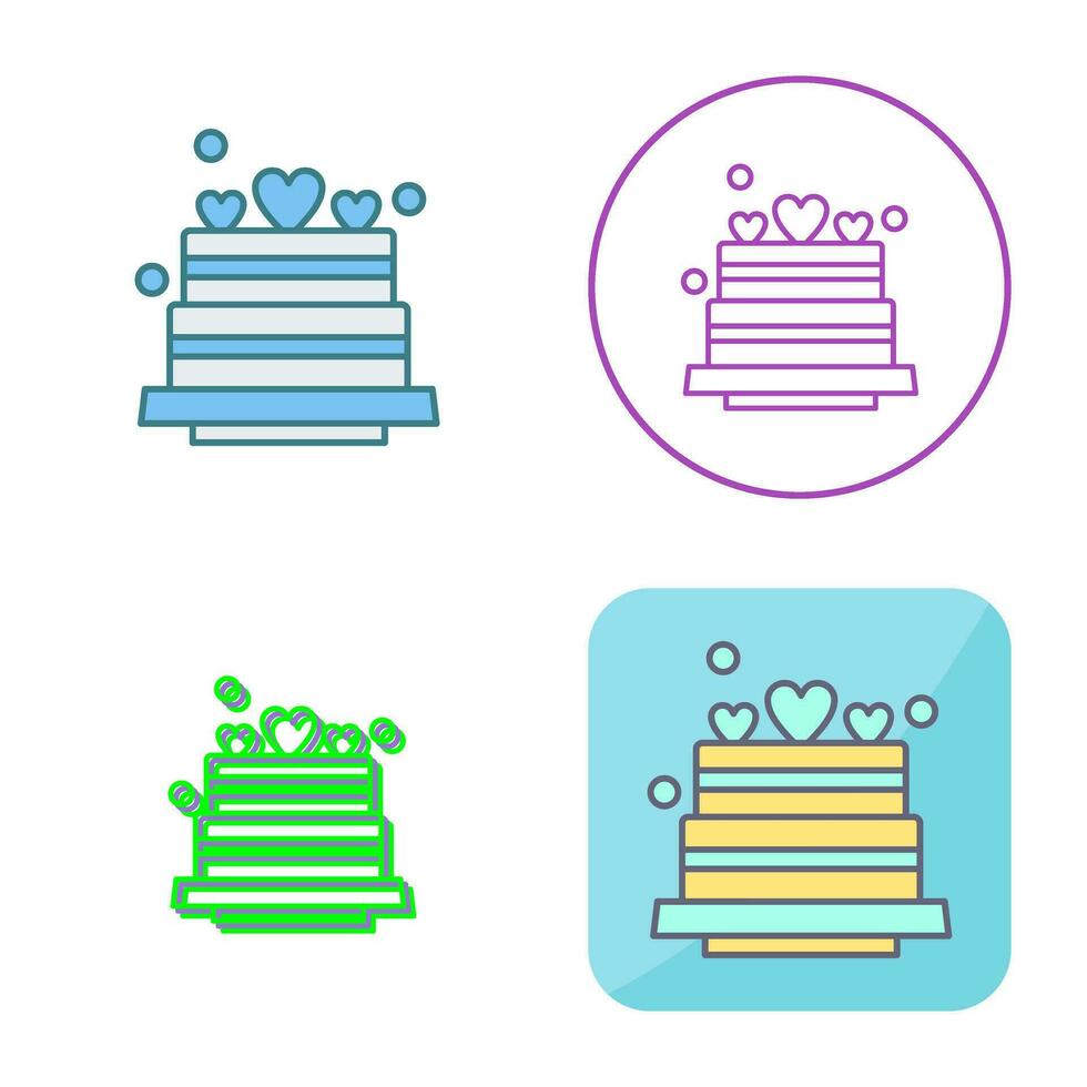 Wedding Cake Vector Icon