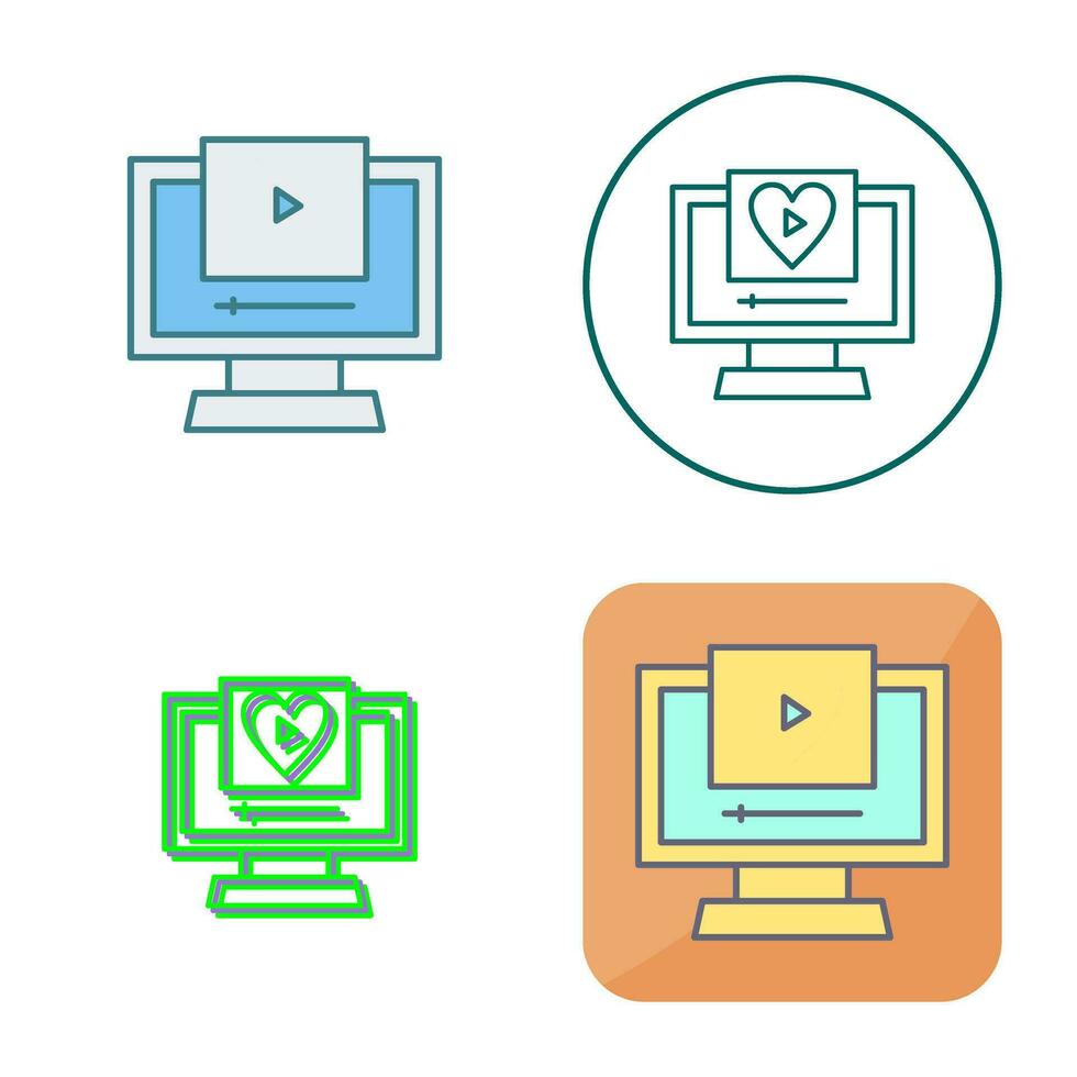 Wedding Video Vector Icon