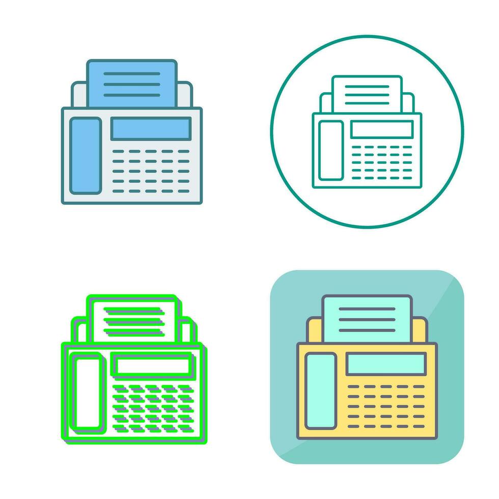 Fax Machine Vector Icon