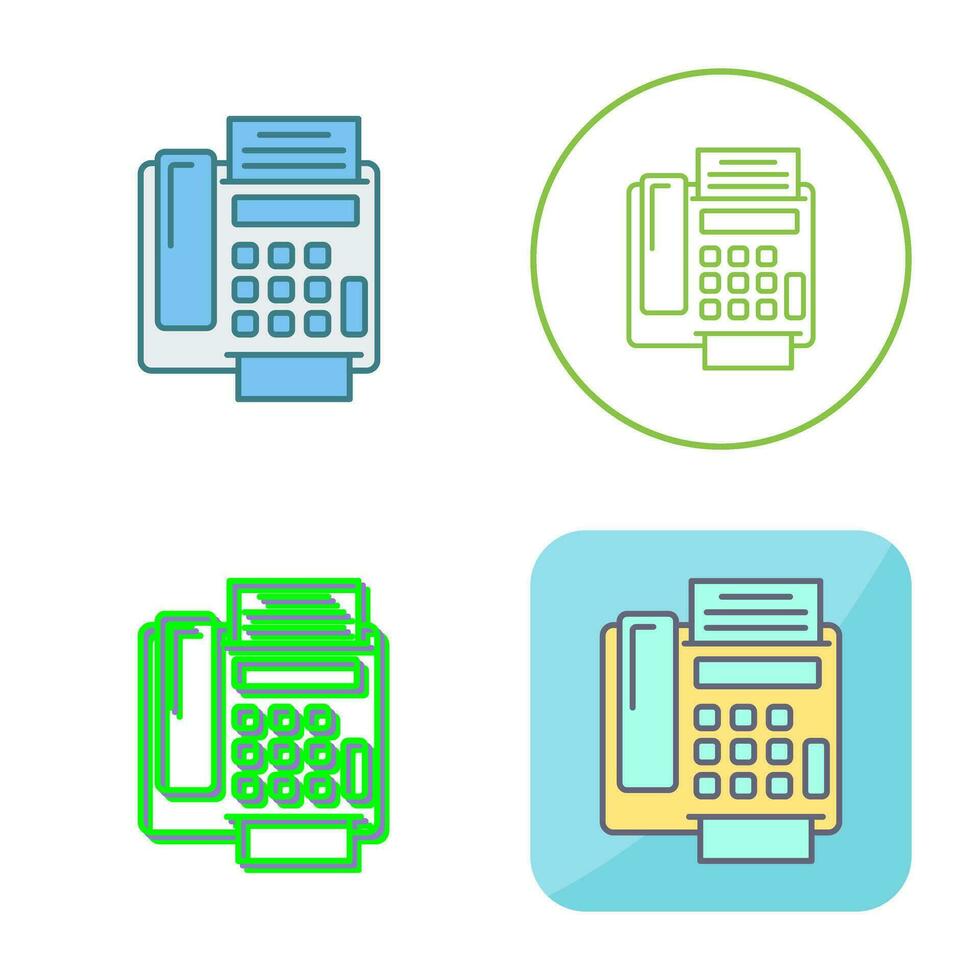 fax Machine Vector Icon