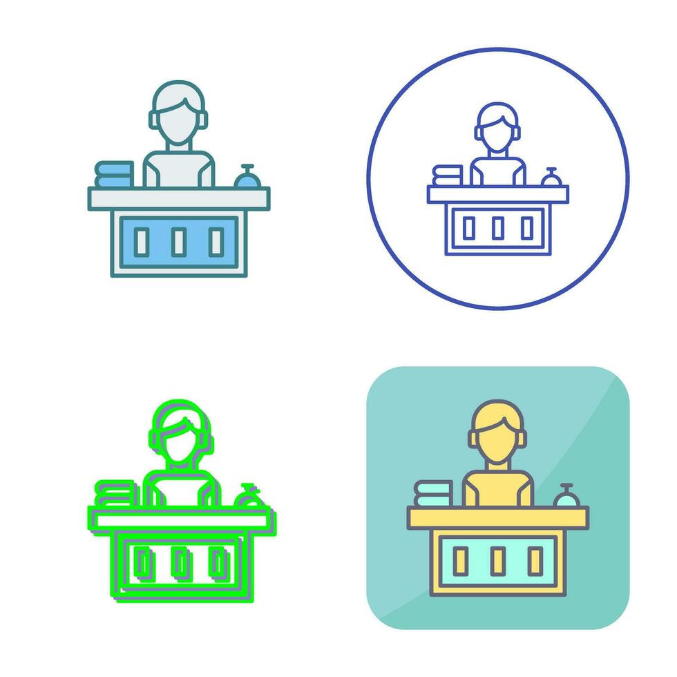 Office Reception Vector Icon