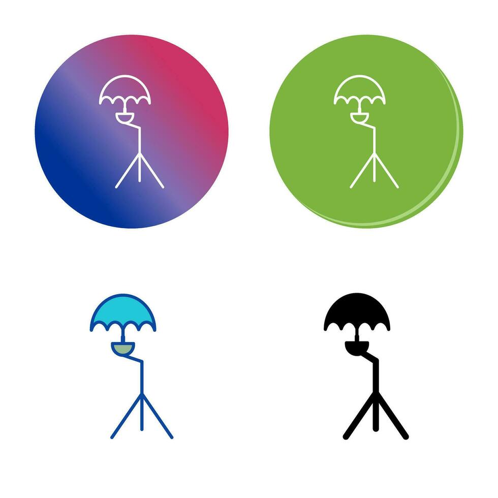 Unique Umbrella Stand Vector Icon