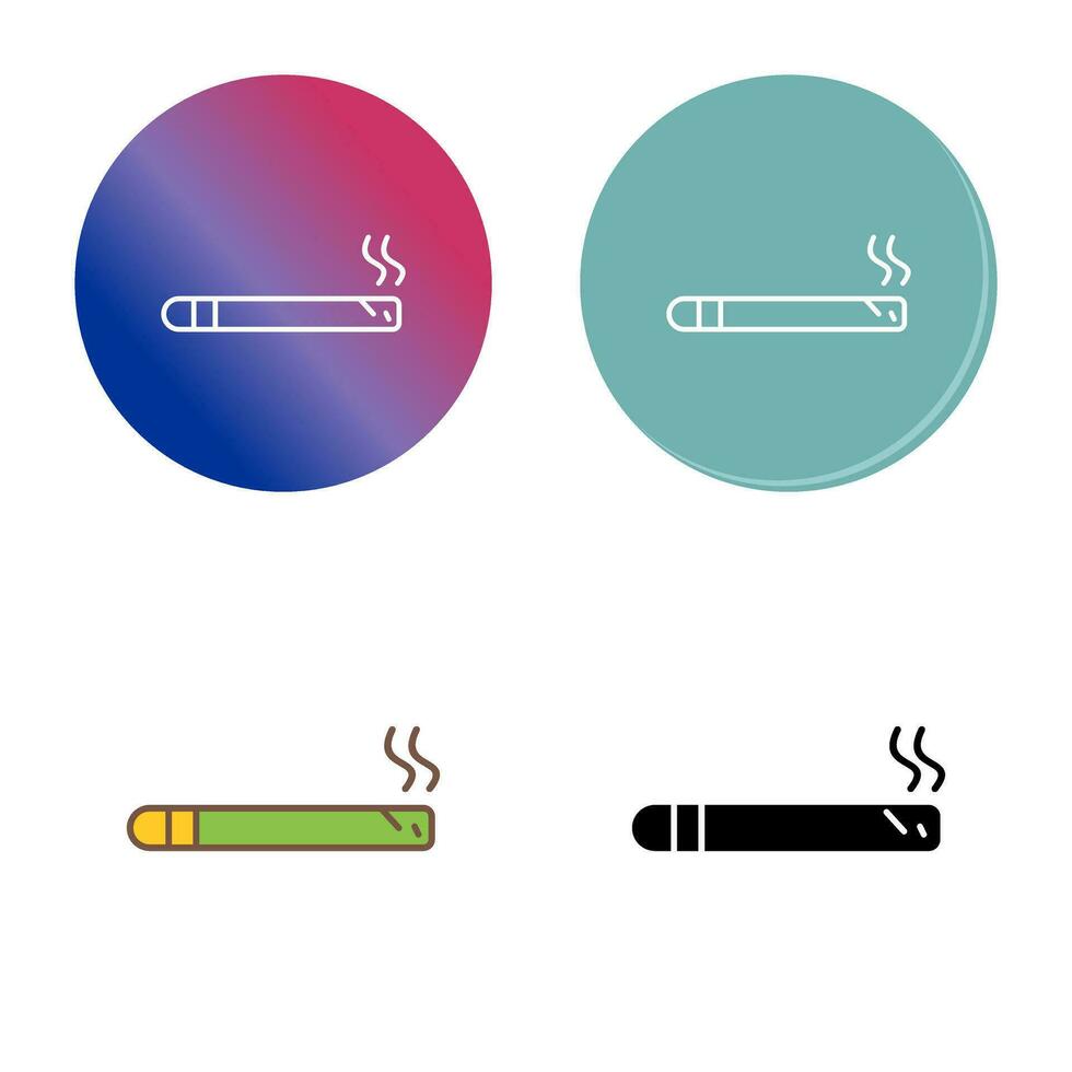 icono de vector de cigarro