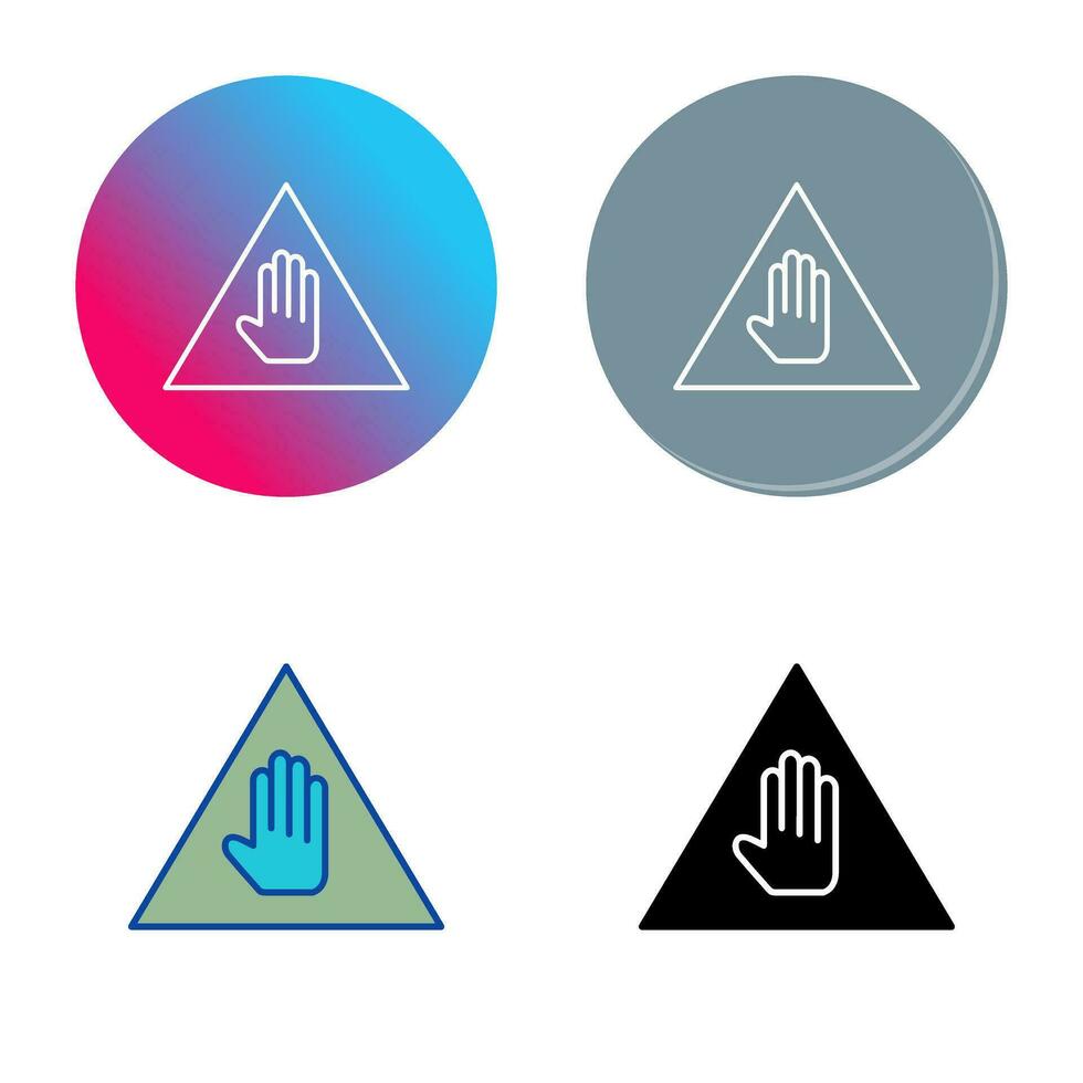 Unique Warning Vector Icon