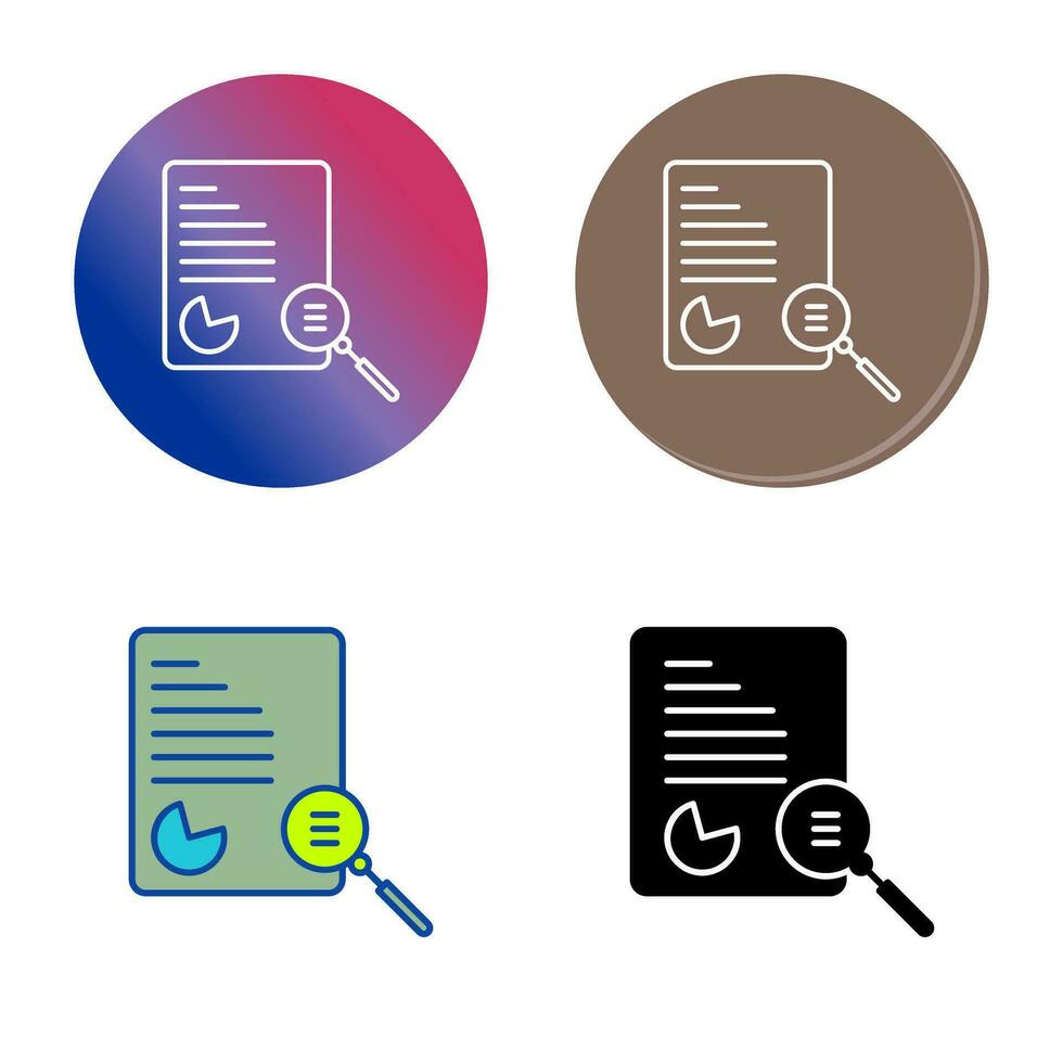 Unique Case Study Vector Icon