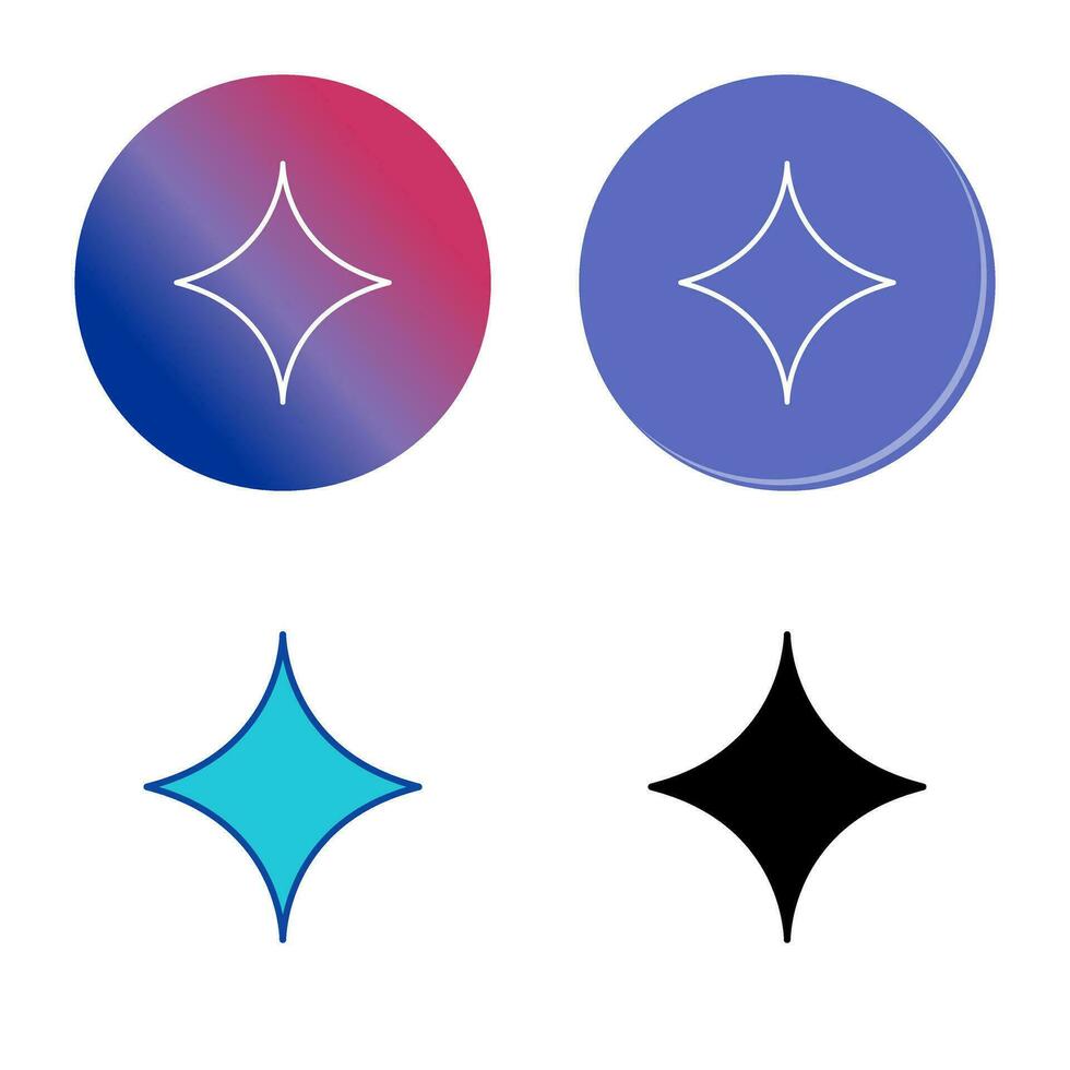 Unique Diamond Vector Icon