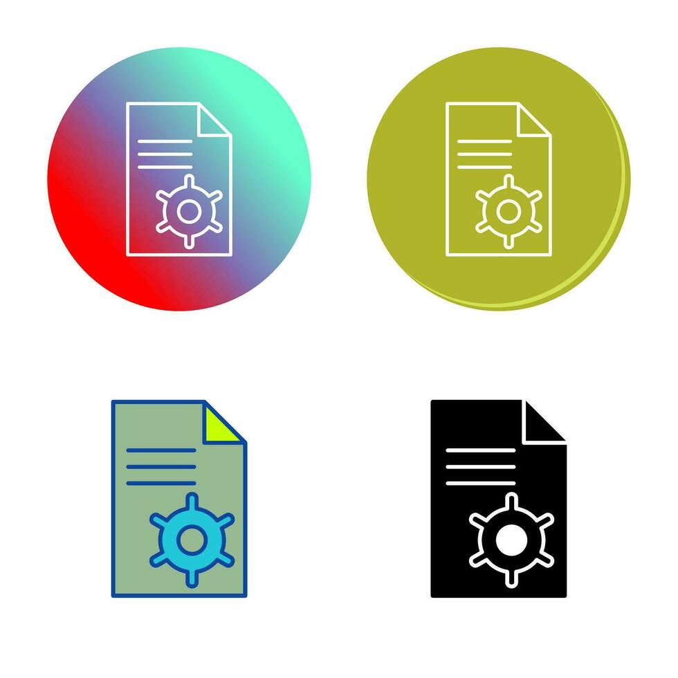 Unique Content Management Vector Icon