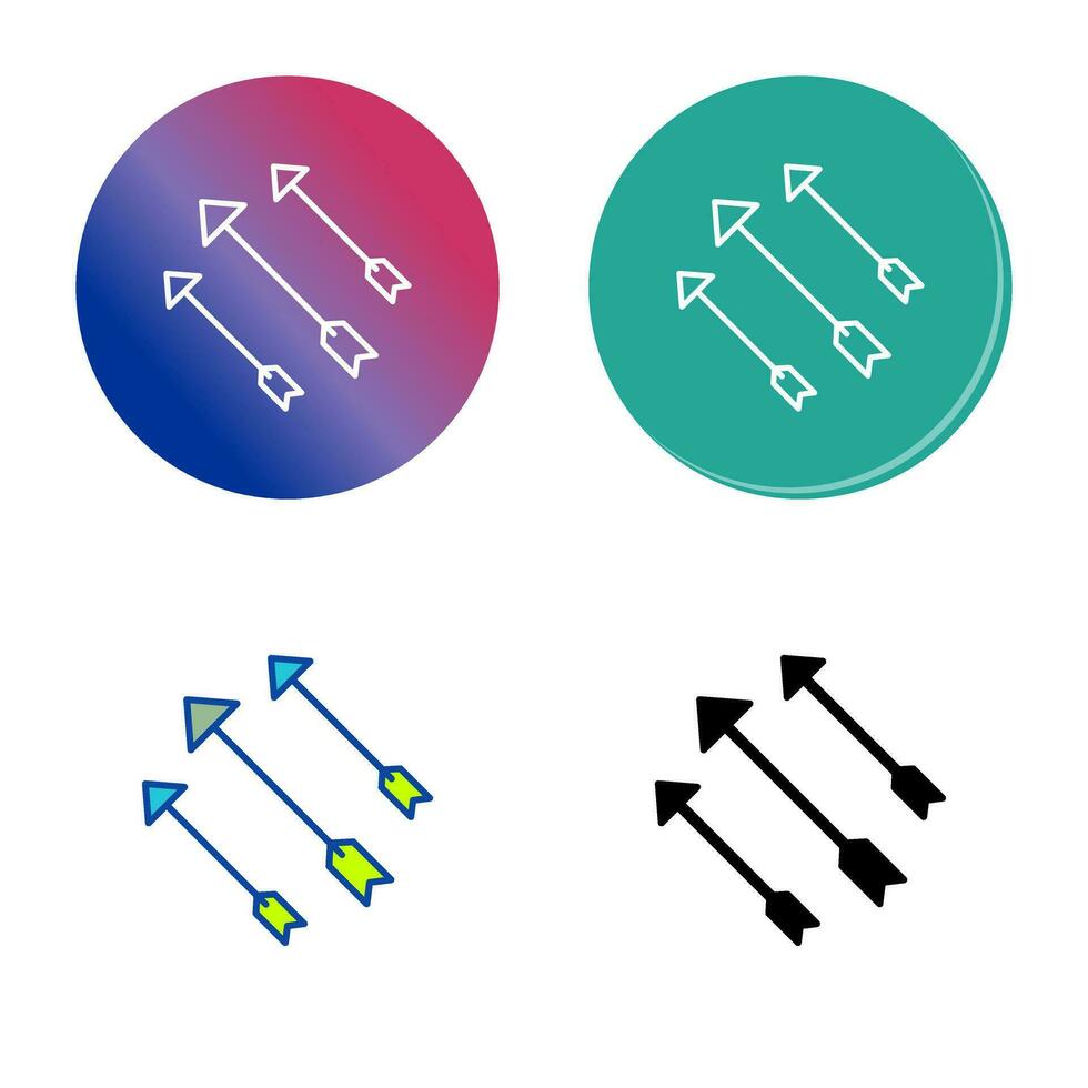 icono de vector de flechas únicas