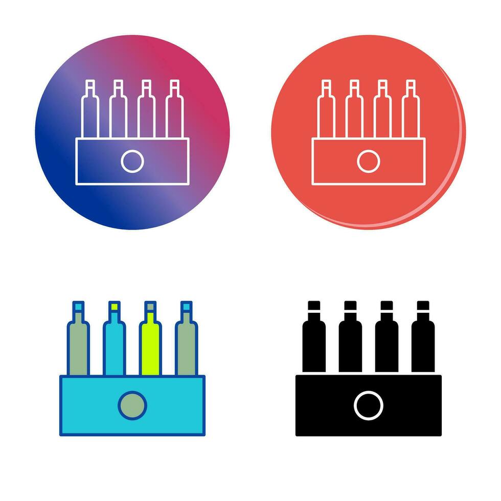 Unique Pack of Beers Vector Icon