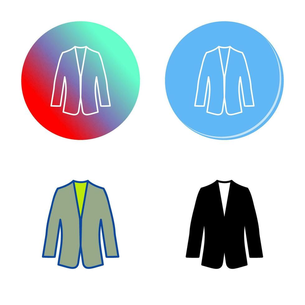 icono de vector de traje