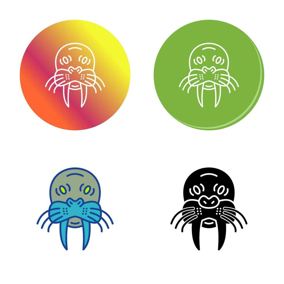 Walrus Vector Icon