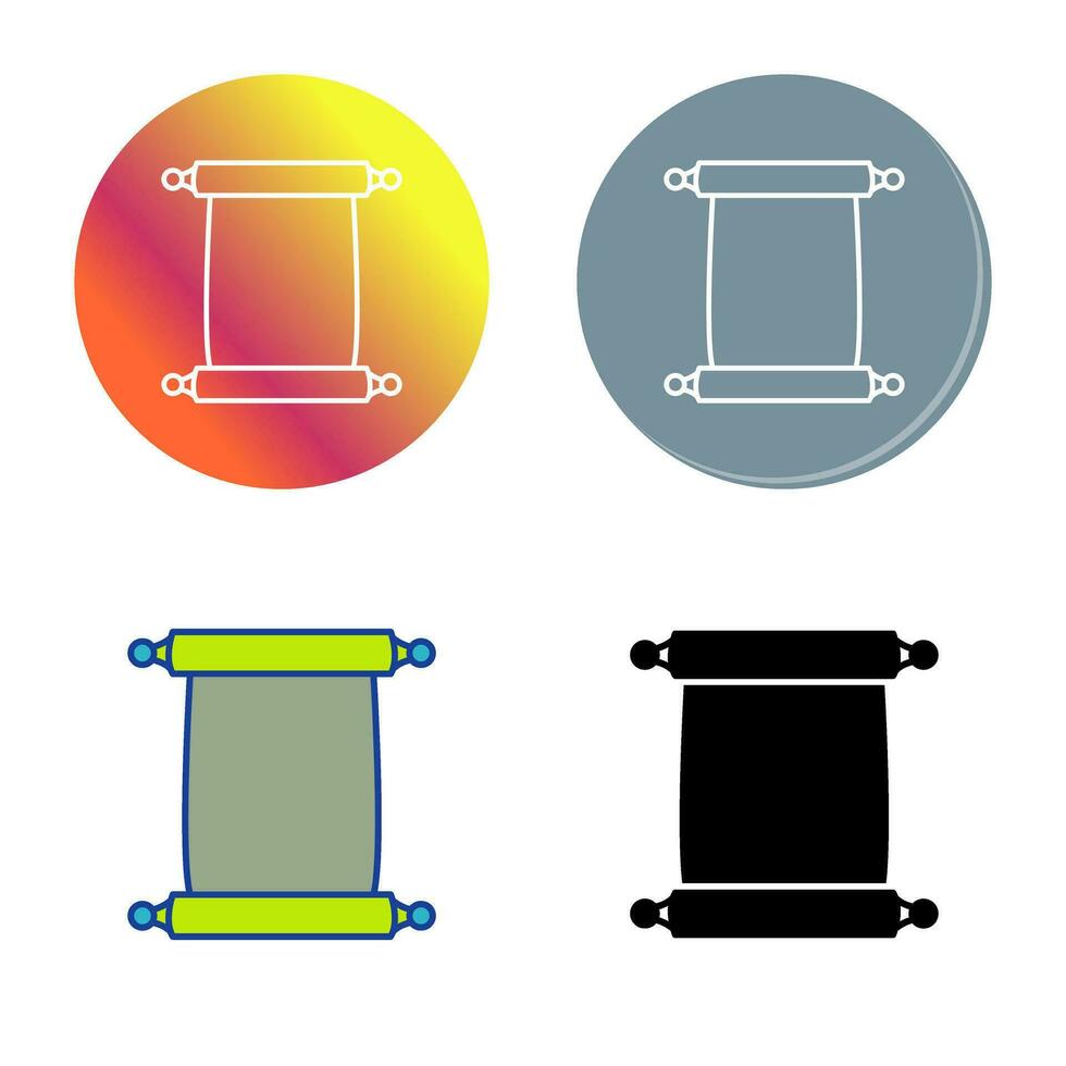 Scroll of Paper Vector Icon