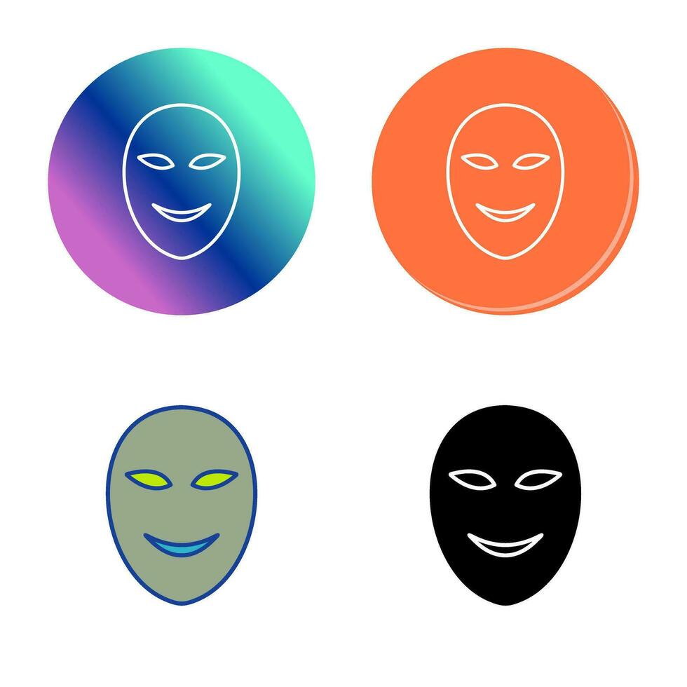 Ancient Face Mask Vector Icon