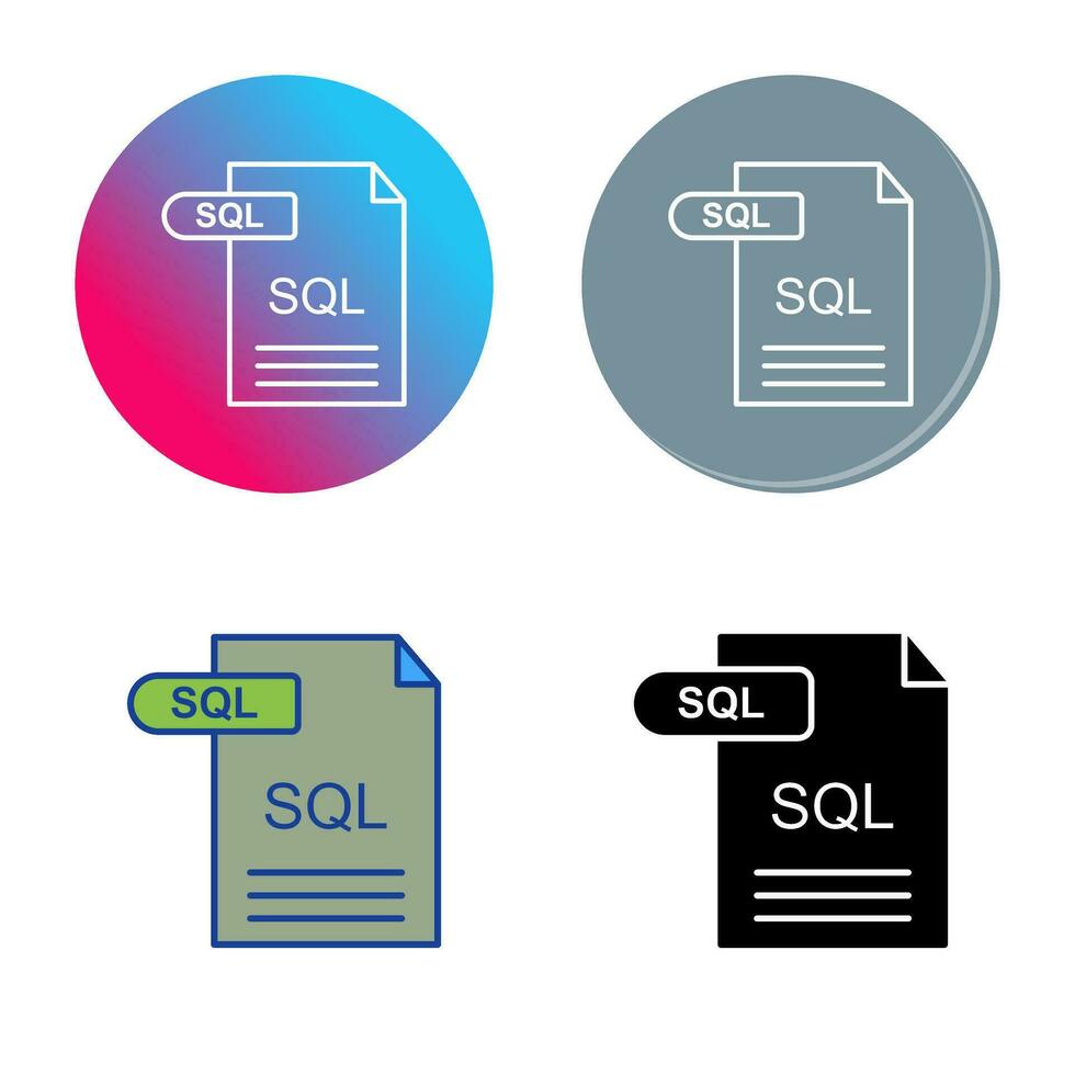 SQL Vector Icon 34684818 Vector Art at Vecteezy