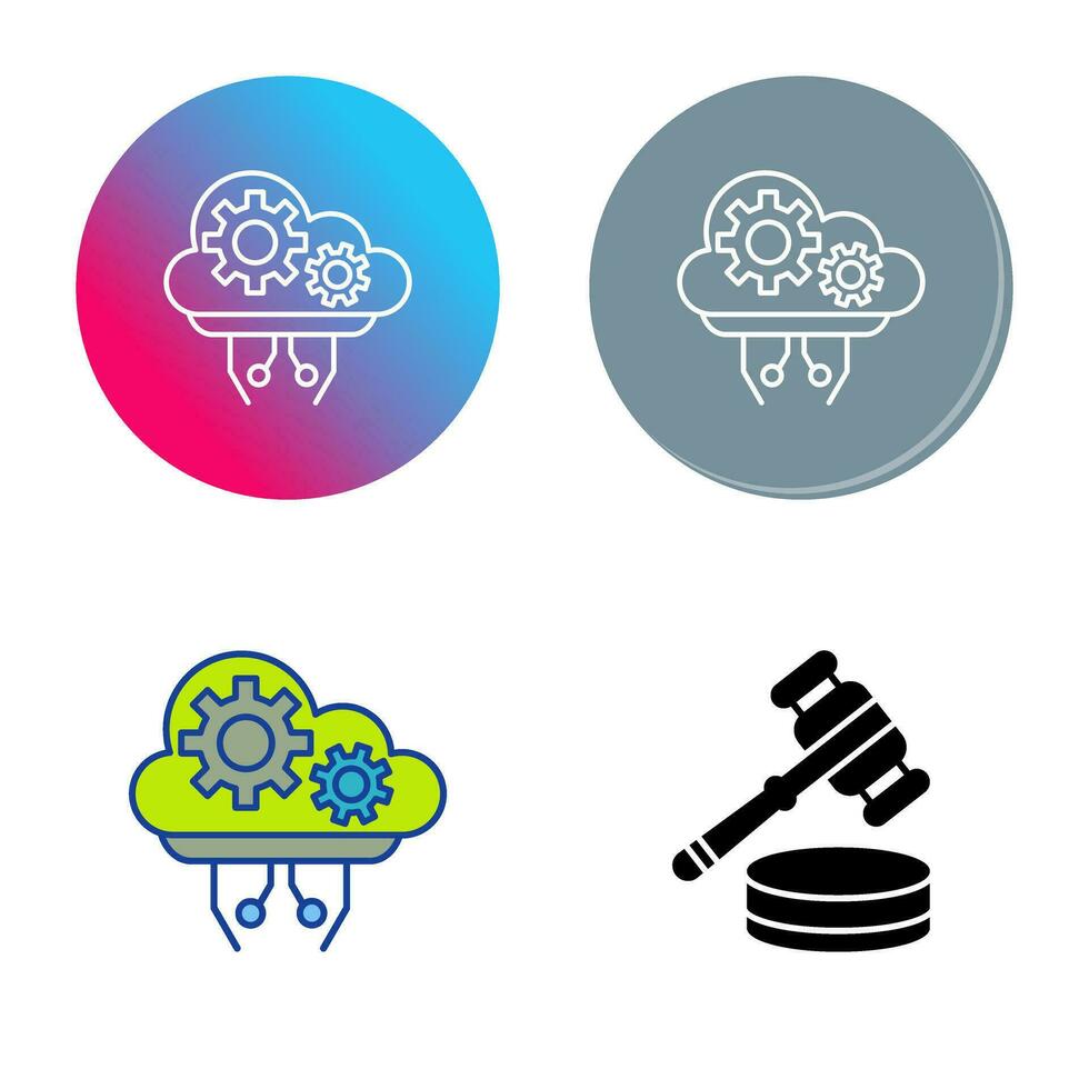 Cloud Computing Vector Icon