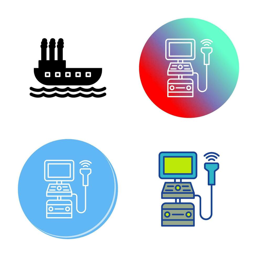 Ultrasound Machine Vector Icon