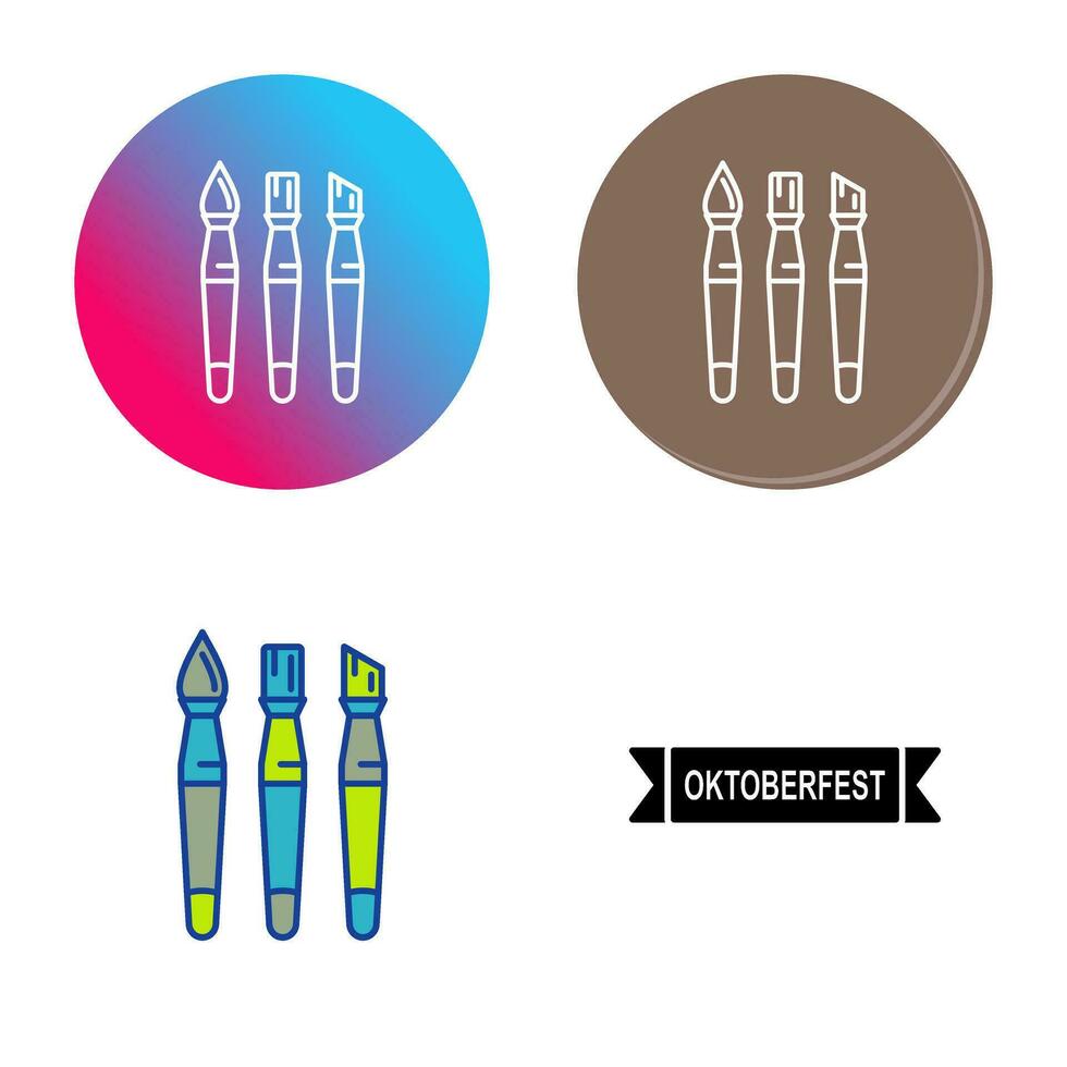 Brushes Vector Icon