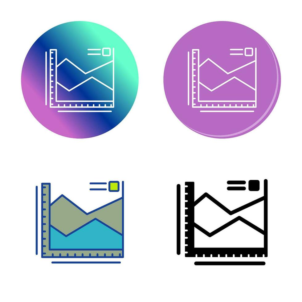 Spline Chart Vector Icon