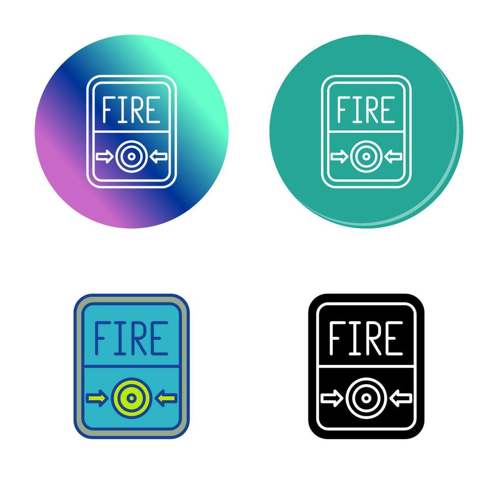 Fire Button Vector Icon