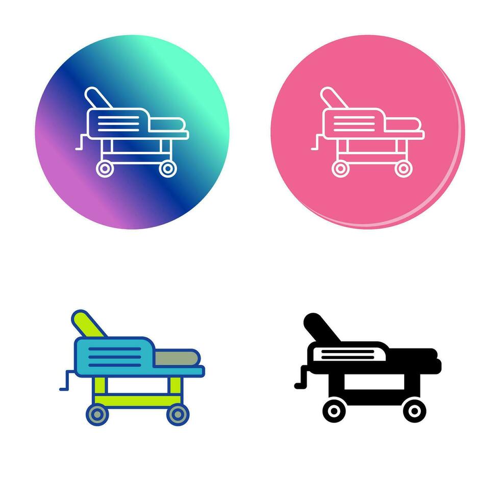 Hospital Bed Vector Icon