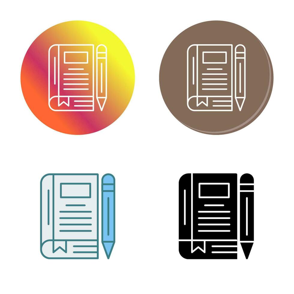 Diary Vector Icon